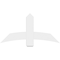 Ekena Millwork Bellingham Architectural Grade PVC Gable Bracket, 48"W x 24"H x 4"D x 6"F, 12/12 Pitch GBP048X24X0406BEL00 - alternate 2